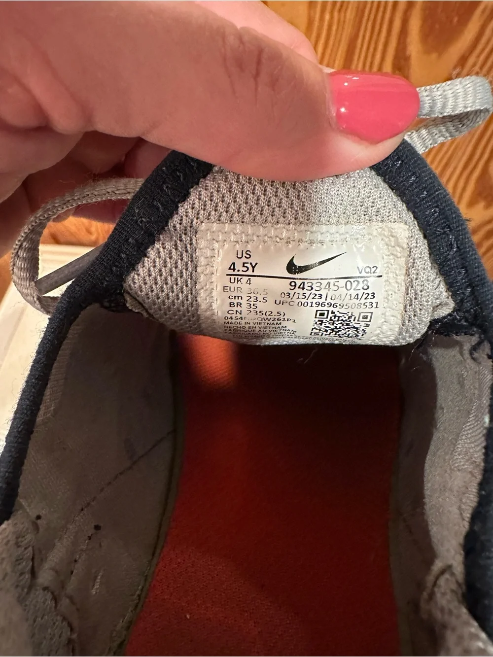 Nike Kids Air Max 270 in Grey with Black and Red Accents